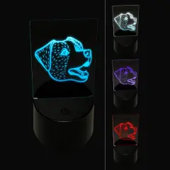 Jack Russell Terrier Dog Head 3D Illusion LED Night Light Sign Nightstand Desk Lamp