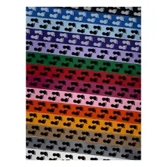 Foot Prints Solid Satin Ribbon for Bows Gift Wrapping - 1" - 3 Yards White Ribbon