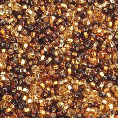 John Bead 10/0 Silver Lined Czech Glass Seed Beads, 500g Topaz Mix