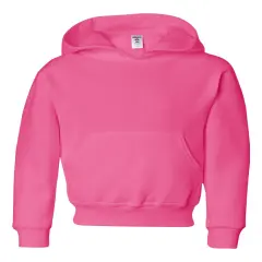 JERZEES&reg; Hooded Turtle Neck Long Sleeve Sweatshirt For Youth Neon pink
