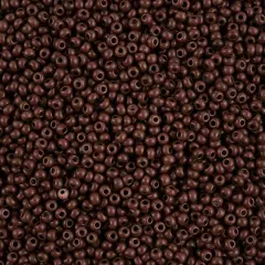 John Bead 8/0 Terra Intensive Matte Czech Glass Seed Beads, 500g Dark Brown