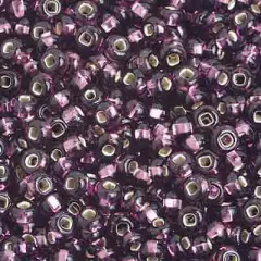 John Bead 8/0 Silver Lined Czech Glass Seed Beads, 500g Purple