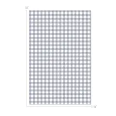 Happy Crafters Buffalo Plaid 11.8" x 18" Sheet Gray and White