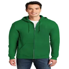 Gildan&reg; Heavy Blend Long Sleeve Full-Zip Hooded Sweatshirt Irish green