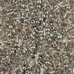 John Bead Assorted Czech Glass Seed Beads, 500g Silver Mine