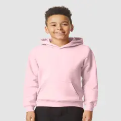 Gildan&reg; Youth Midweight Hooded Sweatshirt Light pink