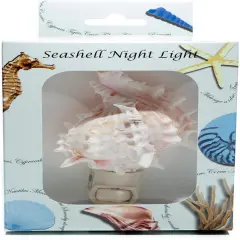 Sea Shell Night Light Pink Murex Shell Nautical Night Light Home D&eacute;cor