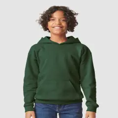 Gildan&reg; Youth Midweight Hooded Sweatshirt Forest green