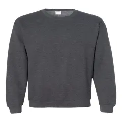 Gildan&reg; Heavy Blend Long Sleeve Crewneck Sweatshirt Dark heather
