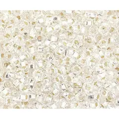 John Bead 6/0 Silver Lined Czech Glass Seed Beads, 500g Crystal