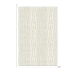 Happy Crafters&reg; Polka Dot 11.8" x 18" Sheet Linen and White