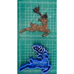 Flying Reindeer Silicone Freshie Mold