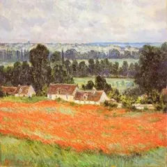 Field Of Poppies Giverny Poster Print by Claude Monet - Item # VARPDX373777