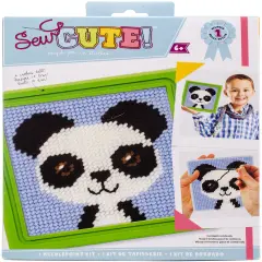 Colorbok Sew Cute! Needlepoint Kit-Paul Panda