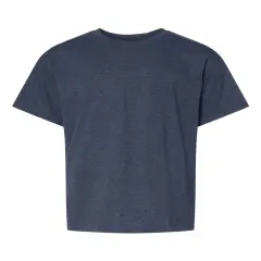 Gildan&reg; Softstyle Youth CVC Crewneck Short Sleeve T-Shirt Navy mist