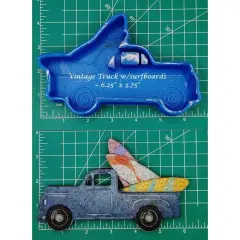 Vintage Truck with Surfboards Silicone Freshie Mold