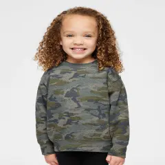 Rabbit Skins&reg; Toddler Fleece Crew Neck Long Sleeve Sweatshirt - 3317 Vintage camo