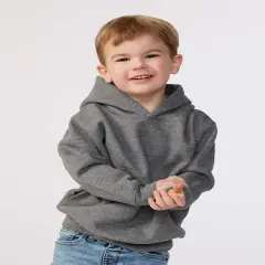 Rabbit Skins&reg; Toddler Pullover Fleece Long sleeve Hoodie - 3326 Granite heather