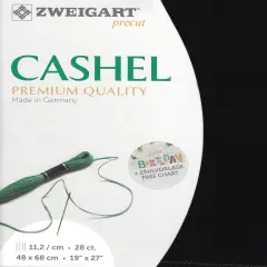 Precut Zweigart Cashel 28 count Black