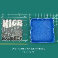 Nice Until Proven Naughty Silicone Freshie Mold