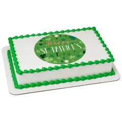 Happy St. Patrick's Day Edible Image for Cake PhotoCake