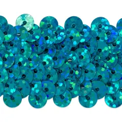 20 yards of 1 1/4" Starlight Stretch Sequin Trim | 20 yard cut AquaBlue