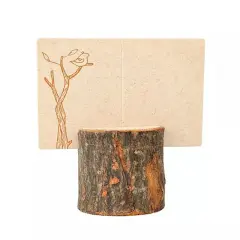 40 pcs NATURAL WOODEN Placecard Holders Favors