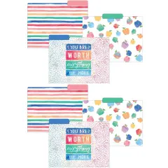 Watercolor File Folders, 12 Per Pack, 2 Packs