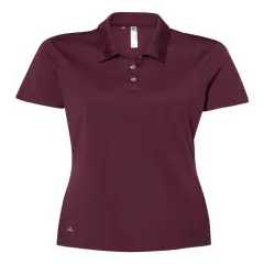 Adidas&reg; Women's Performance Collared Polo Maroon