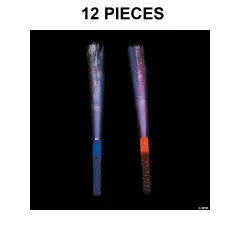 Patriotic Fiber Optic Light-Up Wands - 12 Pc.