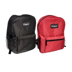 Back Pack, 16" with 2 Side Mesh Pockets, Assorted Colors, Pack of 2