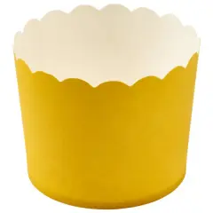 Yellow Scalloped paper Baking Cups 50 set