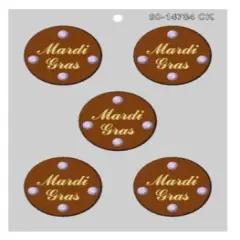 CK Products Mardi Gras Medallion Chocolate Mold, 2&frac12;"