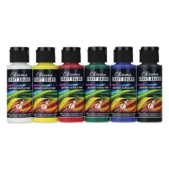 Chroma Craft Colors Acrylic Paints - Basic Colors, Set of 6, 2 oz