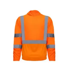 RADYAN&reg; Reflective Safety Hoodie for Men with Pockets and Hood Orange