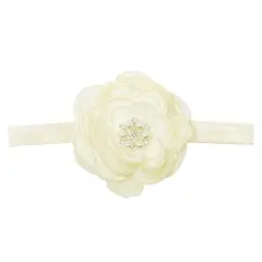 Wrapables Floral Headband Bridal Wreath Crown, Cream