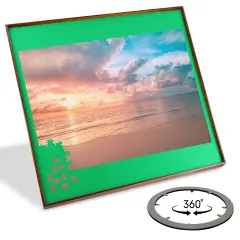 Jigitz Jigsaw Puzzle Spinner &ndash; 34&rdquo; Square Puzzle Holder Rotating Game Table