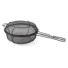 Outset QD77 Grill, 1 EA, Black Chef's Outdoor Basket and Skillet