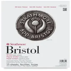 Strathmore Bristol Pad - 11" x 14", 2-ply, Plate, 15 Sheets