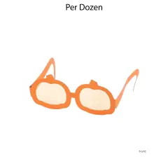 12 Pieces Kids Pumpkin-Shaped Glasses