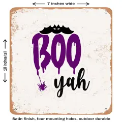 DECORATIVE METAL SIGN - Booyah- Vintage Rusty Look