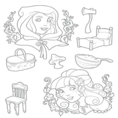 Fun Stampers Journey Goldie & Red Clear Stamps