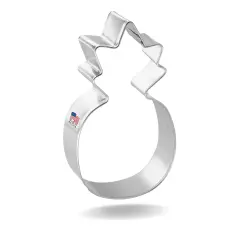 CookieCutter.Com Pineapple Cookie Cutter 4 in &ndash;Tin Plated Steel Cookie Cutters &ndash; Made In The USA