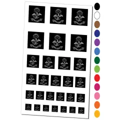 North Dakota State Flag Temporary Tattoo Water Resistant Fake Body Art Set Collection Light Blue