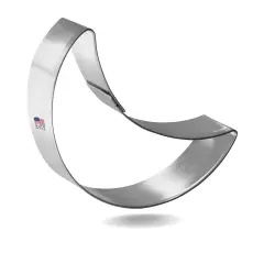 CookieCutter.Com Crescent Moon Cookie Cutter 3 in &ndash;Tin Plated Steel Cookie Cutters &ndash; Made In The USA