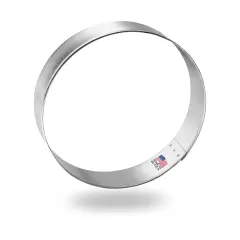 CookieCutter.Com Round Circle Cookie Cutter 4 in &ndash;Tin Plated Steel Cookie Cutters &ndash; Made In The USA