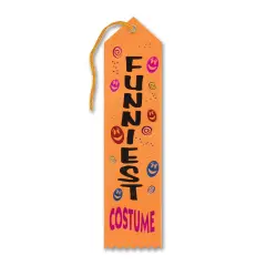 Beistle - Funniest Costume Award Ribbon - 2" x 8" - 6 Pack