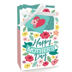 Big Dot of Happiness Colorful Floral Happy Mother's Day - We Love Mom Party Favor Boxes - Set of 12