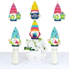 Big Dot of Happiness Gnome Birthday - Gnome Decorations DIY Happy Birthday Party Essentials - Set of 20