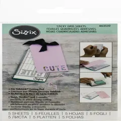 Sizzix Sidekick Sticky Grid 2.5"X4.75"-5/Pkg